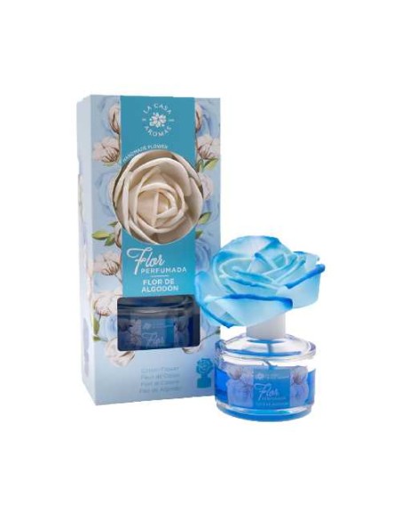 LA CASA DE LOS AROMAS FLOR PERFUMADA Dyfuzor zapachowy w formie kwiata BAWEŁNIANY KWIAT, 65 ml