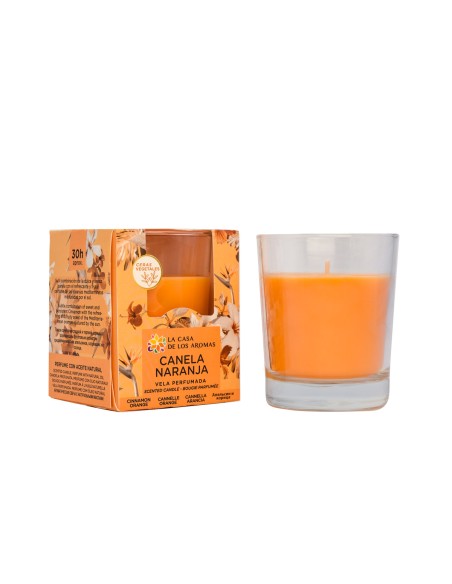 LA CALA CASA DE LOS AROMAS Świeca zapachowa CYNAMON-POMARAŃCZA, 140 g