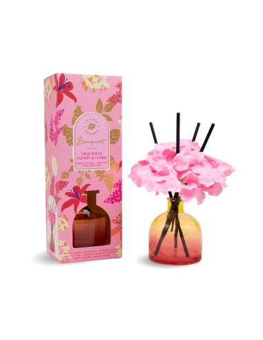 LA CASA DE LOS AROMAS FLOWER BOUQUET Patyczki zapachowe JAŚMIN & CEDR, 170 ml