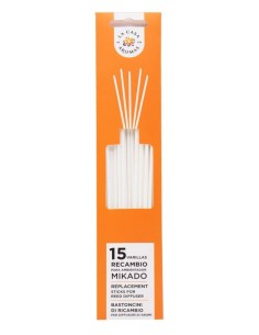 LA CASA DE LOS AROMAS Patyczki do olejków zapachowych BIAŁE, 12 szt  zapas