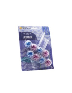LA CASA DE LOS AROMAS Zawieszka do toalety LAWENDA, 2x56 g