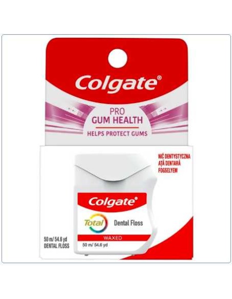 COLGATE TOTAL Nić dentystyczna PRO GUM HEALTH,  50 m