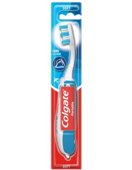 COLGATE PORTABLE Szczoteczka do zębów MIĘKKA SKŁADANA, 1 szt