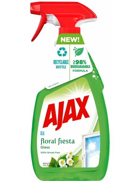 AJAX FLORAL FIESTA Płyn do mycia szyb zielony rozpylacz WIOSENNY BUKIET, 500 ml 