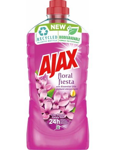 AJAX FLORAL FIESTA Płyn uniwersalny fioletowy KWIAT BZU, 1 L