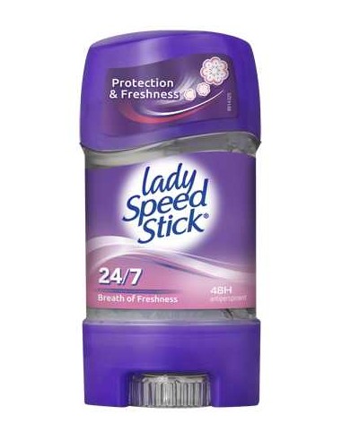 LADY SPEED STICK 24/7 Dezodorant antyperspiracyjny w żelu Breath   65 g