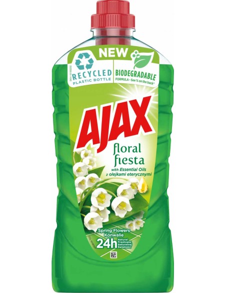 AJAX FLORAL FIESTA Płyn uniwersalny zielony KONWALIA, 1 L