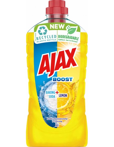 AJAX BOOST Płyn uniwersalny SODA + CYTRYNA, 1 L