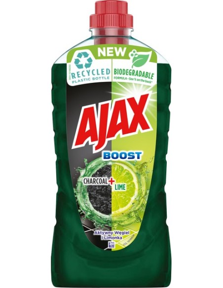 AJAX BOOST Płyn uniwersalny CHARCOAL+LIME, 1 L