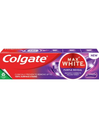 COLGATE MAX WHITE Pasta do zębów WYBIELAJĄCA PURPLE REVEAL, 75 ml