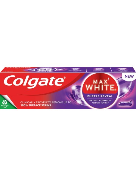 COLGATE MAX WHITE Pasta do zębów WYBIELAJĄCA PURPLE REVEAL, 75 ml