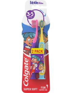 COLGATE Szczoteczka do zębów dla dzieci 3-5 lat SUPER SOFT, 2 szt