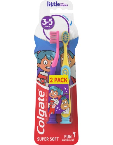COLGATE Szczoteczka do zębów dla dzieci 3-5 lat SUPER SOFT, 2 szt