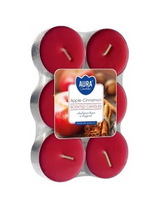 BISPOL Podgrzewacze zapachowe maxi JABŁKO/CYNAMON, 6 szt