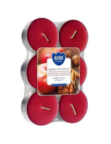 BISPOL Podgrzewacze zapachowe maxi JABŁKO/CYNAMON, 6 szt