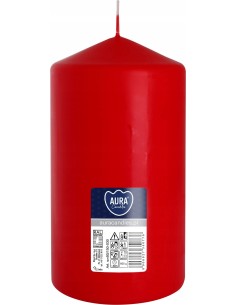 BISPOL świeca walec SW80/150-030 CZERWONA, 1 sztuka