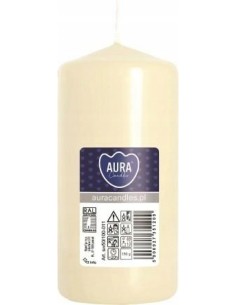 BISPOL świeca walec SW50/100-011 ECRU, 1 sztuka