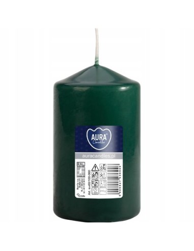 BISPOL Świeca walec SW60/100-060 BUTELKOWA ZIELEŃ 1 sztuka