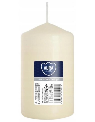 BISPOL Świeca walec SW60/100-011 ECRU, 1 szt