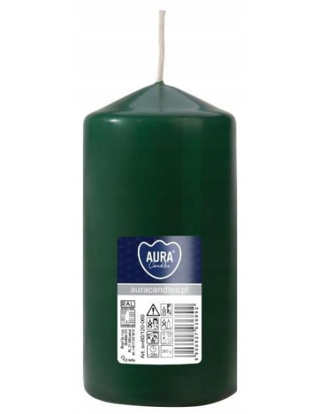 BISPOL Świeca walec SW60/120-060 BUTELKOWA ZIELEŃ 1 sztuka