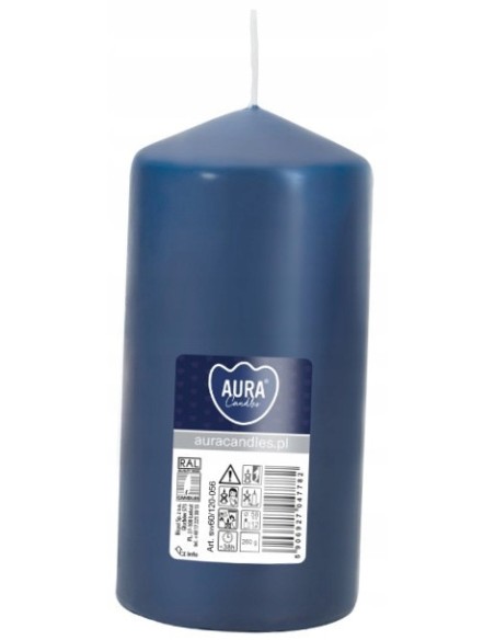 BISPOL Świeca walec W60/120-056 GRANATOWA, 1 szt