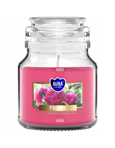 BISPOL AURA Świeca zapachowa w szkle SND71-157 PIWONIA, 120 g