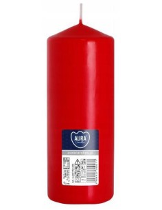 BISPOL świeca walec SW60/150-030 CZERWONA 1 sztuka