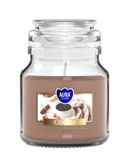 BISPOL AURA Świeca zapachowa w szkle  SND71-89 KAWA, 120 g