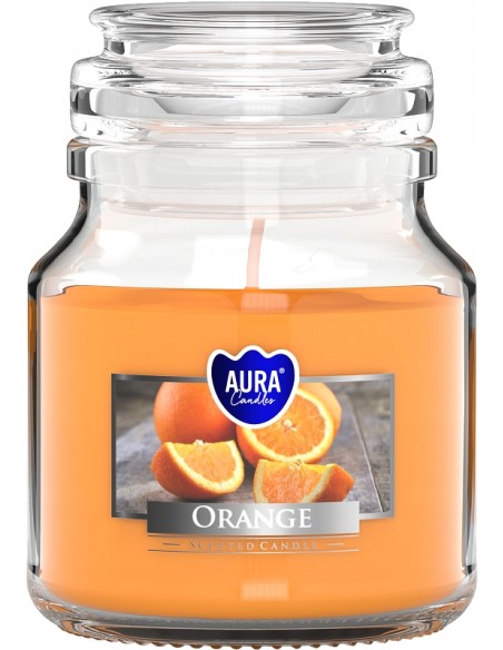 BISPOL AURA Świeca zapachowa w szkle SND71-63 POMARAŃCZA, 120 g