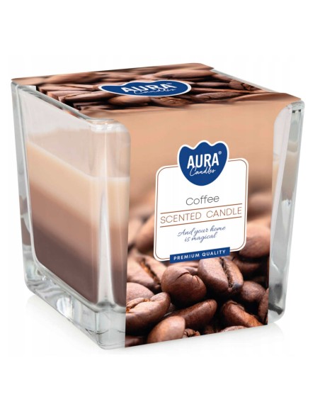BISPOL AURA Świeca zapachowa w szkle SNK80-89, COFFEE, 1 szt
