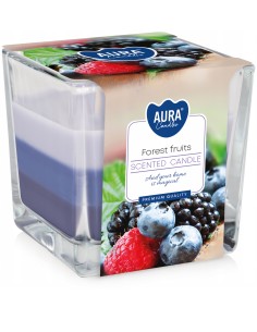 BISPOL AURA Świeca zapachowa w szkle SNK80-13, OWOCE LEŚNE, 1 szt