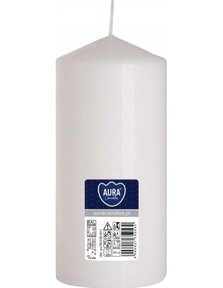 BISPOL świeca walec SW70/150-090 BIAŁA, 1 sztuka