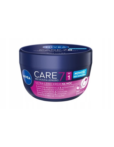 NIVEA CARE 7W1 Krem do twarzy NA NOC, 100 ml