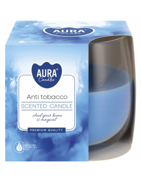 BISPOL AURA Świeca zapachowa w szkle SN71-69, ANTYTABAK, 130 g