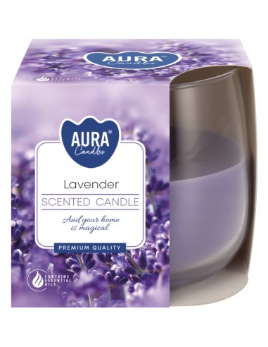 BISPOL AURA Świeca zapachowa w szkle SN71-79, LAWENDA, 130 g