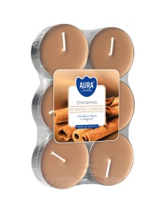 BISPOL Podgrzewacze zapachowe maxi CYNAMON, 6 szt