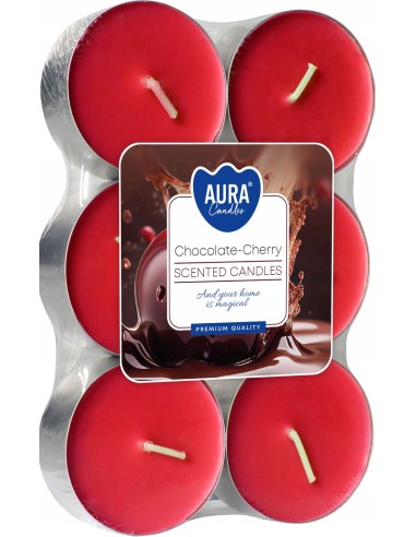 BISPOL Podgrzewacze zapachowe maxi CZEKOLADA-WIŚNIA, 6 szt