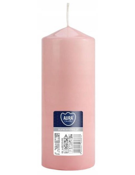 BISPOL Świeca walec SW60/150-038 JASNY RÓŻ, 1 sztuka