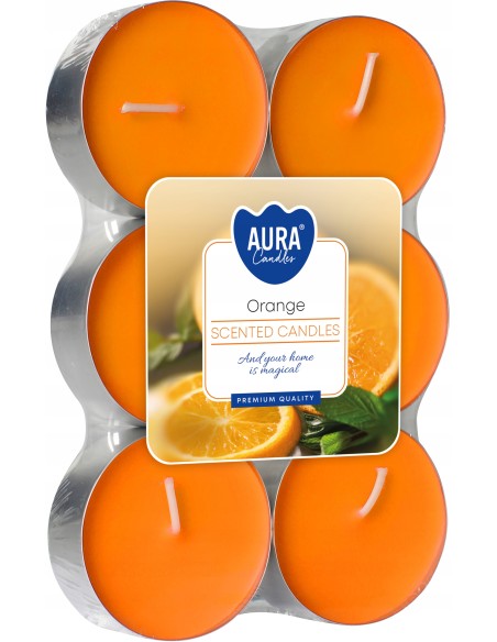 BISPOL Podgrzewacze zapachowe maxi POMARAŃCZA, 6 szt