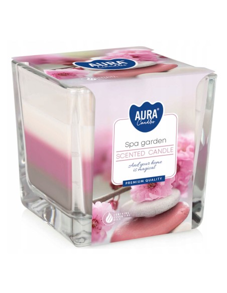 BISPOL AURA Świeca zapachowa w szkle SNK80-254, OGRÓD SPA, 1 szt