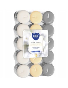 BISPOL podgrzewacze zapachowe P15-179 BIAŁE KWIATY, 30 szt