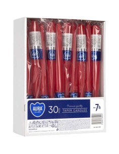 BISPOL AURA Świeca stożek S30-1-030 CZERWONA, 1 szt