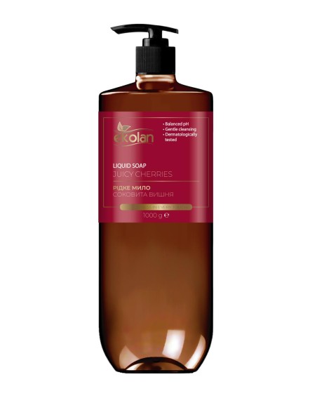 EKOLAN Mydło w płynie SOCZYSTA WIŚNIA, 1000 g pompka