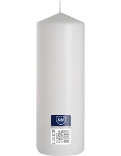 BISPOL świeca walec SW80/250-090 BIAŁA, 1 sztuka