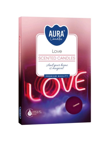 BISPOL podgrzewacze zapachowe P15-105 LOVE, 6 sztuk