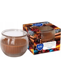 BISPOL AURA Świeca w szkle SN69-406 ŚWIĄTECZNE PRZYPRAWY, 1 szt