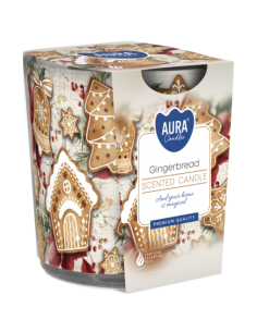 BISPOL AURA Świeca zapachowa w szkle SN72S-23 PIERNICZKI, 100 g