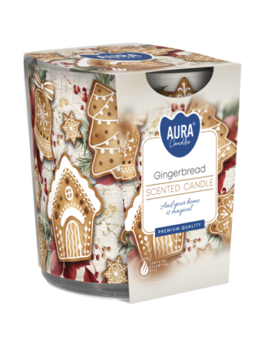 BISPOL AURA Świeca zapachowa w szkle SN72S-23 PIERNICZKI, 100 g