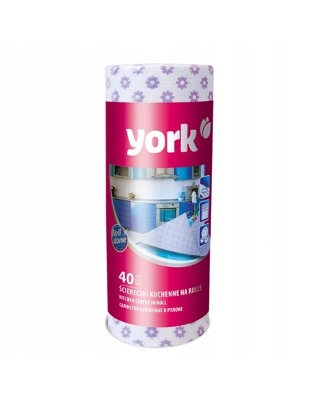 YORK Ściereczki na rolce 40 szt SUPREME, 1 op