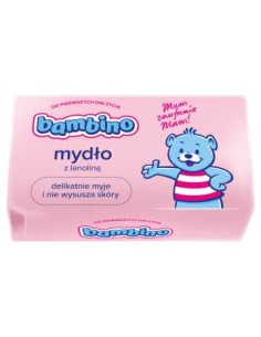 BAMBINO Mydło w kostce dla dzieci OLEJEK Z BAWEŁNY, 90 g